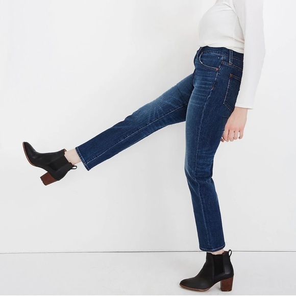 Madewell The Perfect Vintage Crop Button Front High Rise Jean Barnsdale Wash 26 - Picture 2 of 16